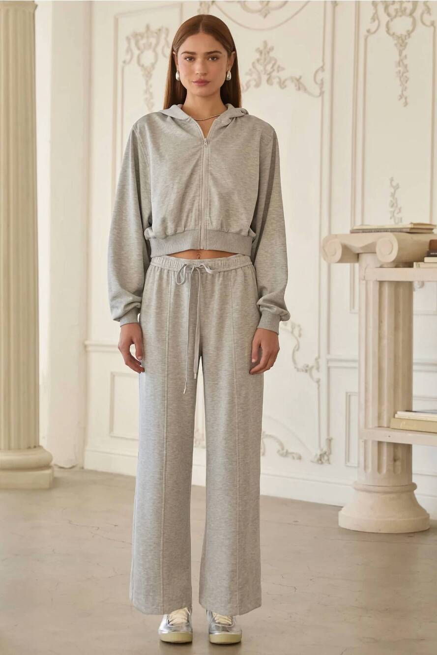 NEW SKIES ARE BLUE brushed modal jogger in grey